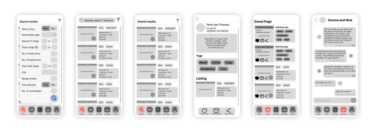 Cohabity app design